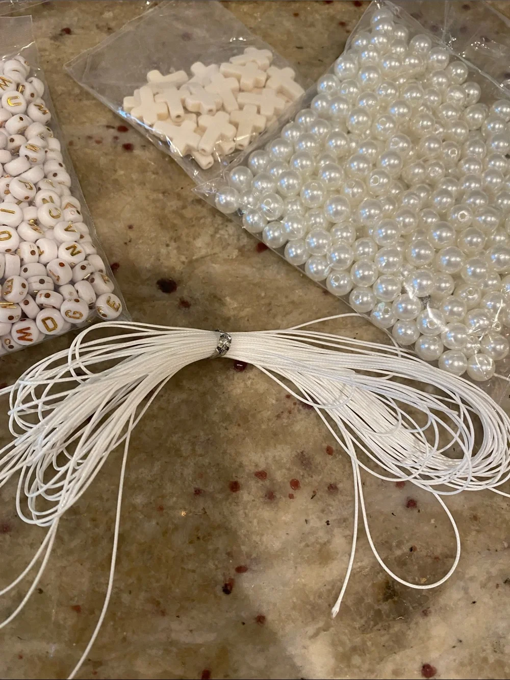 Set if 24 Baptism/Rosary DIY favors- Communion gifts. NWT